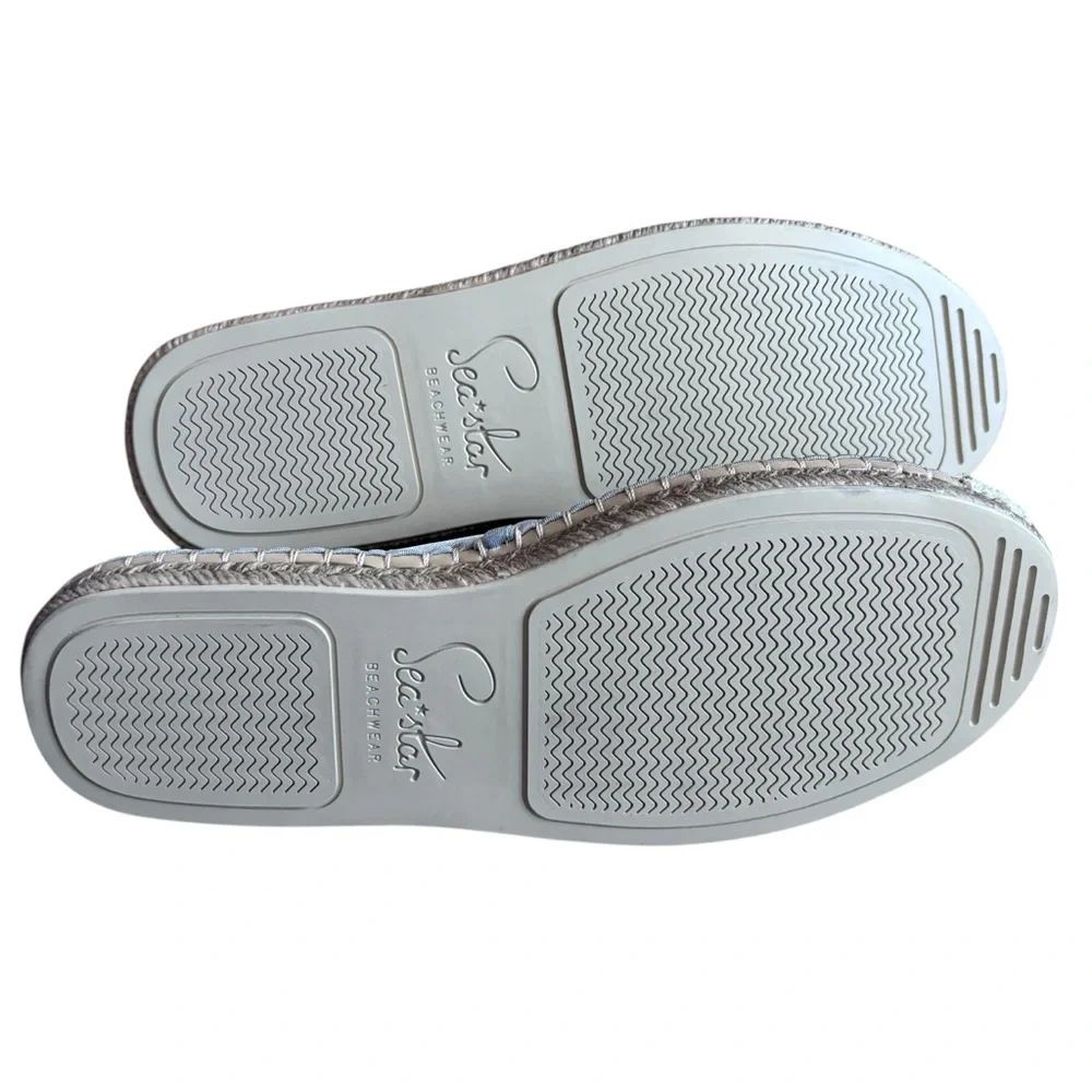 Seastar Beachwear Slip On Gray Beach Shoes Sz 8